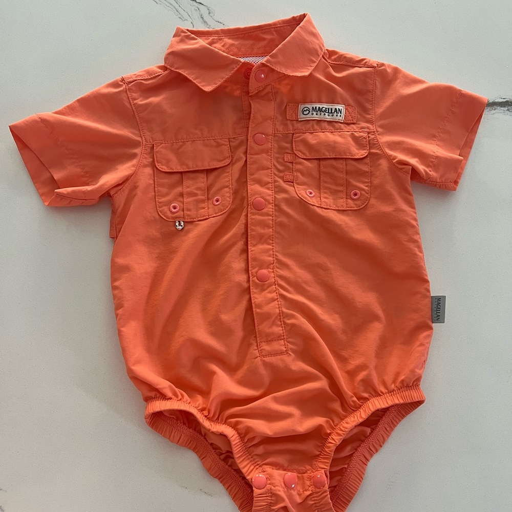 Magellan Outdoors Relaxed Fit Orange Baby Outfit